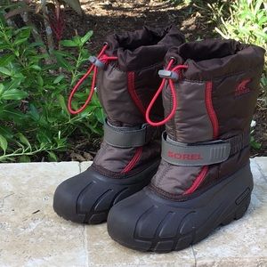 Sorel Youth Insulated Winter Snow Boots sz 1 Fully Lined Style …